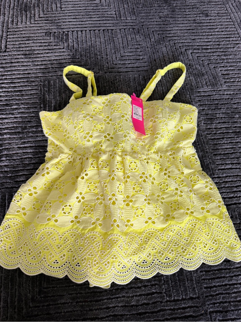 Lilly Pulitzer Lemon Eyelet Lace Camisole